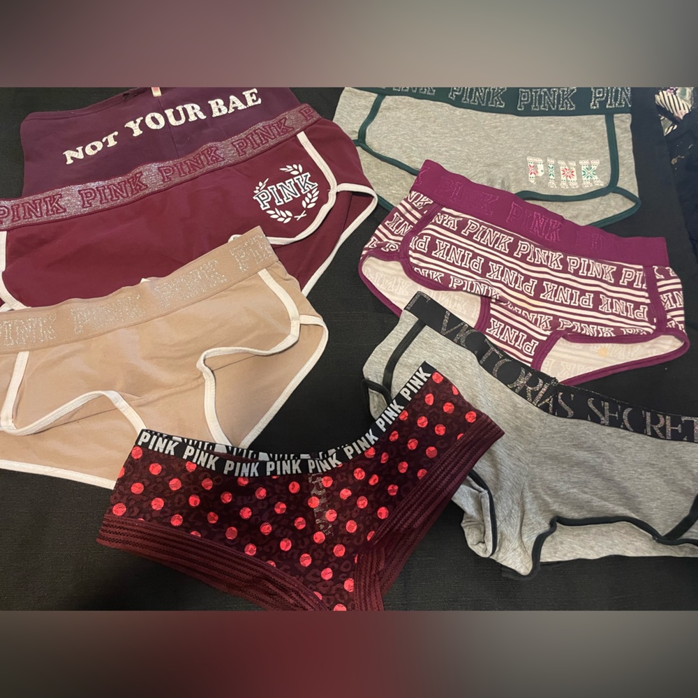 SOLD!!   Victoria Secret PINK Boy Shorts Medium & Small